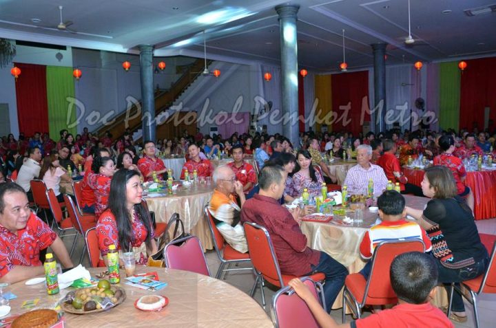 Walikota Pairin dan Waki Walikota Metro Hadiri Perayaan Kue Bulan