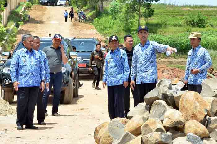 Walikota dan Wakil Walikota Metro Tinjau Proyek Fisik