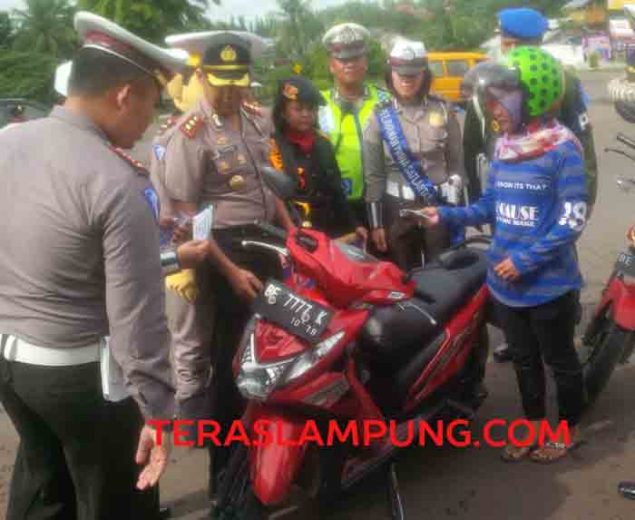 Operasi Zebra di Lampura, Lebih Dua Ribu Pengendara Kendaraan Bermotor Terjaring Razia