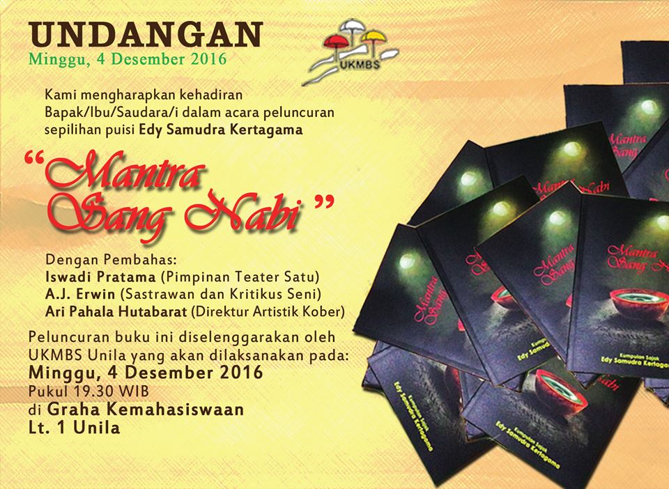 Antologi Puisi Nabi Penyair Lampung akan Diluncurkan di Unila