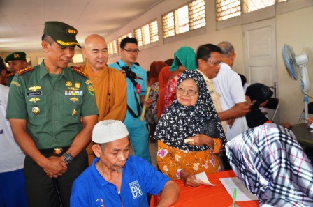 Korem 043/Gatam, PSMTI dan Rotary Club Gelar Bhakti Sosial