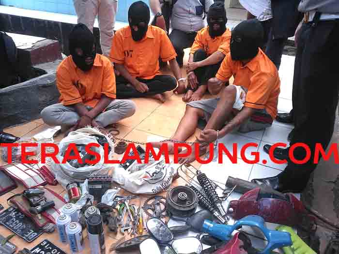 Ini Barang Bukti Sepeda Motor yang Dicuri Dua Pria Asal Pesawaran