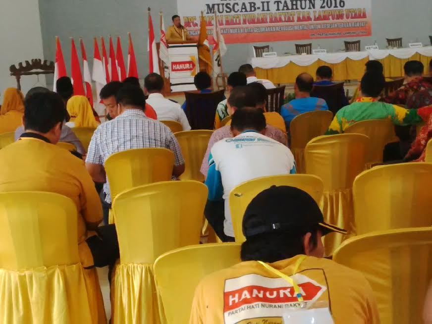Pengurus DPP Memihak Salah Satu Calon, Muscab DPC Hanura Lampura Ditunda
