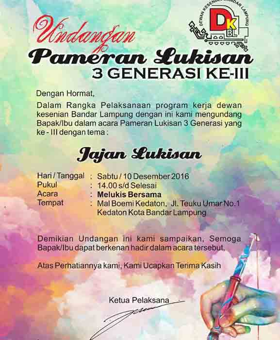 DKBL Helat Pameran Lukisan Tiga Generasi III