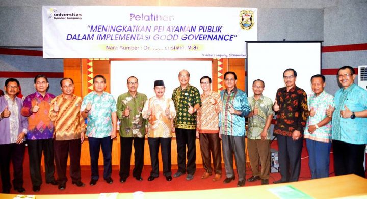 Pemkot Bandarlampung – UBL Gelar Pelatihan “Good Governance”