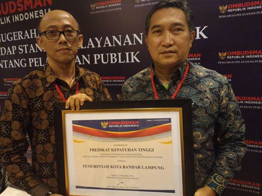 Pemprov dan Pemkot Bandarlampung Raih Predikat Patuh dalam Administrasi