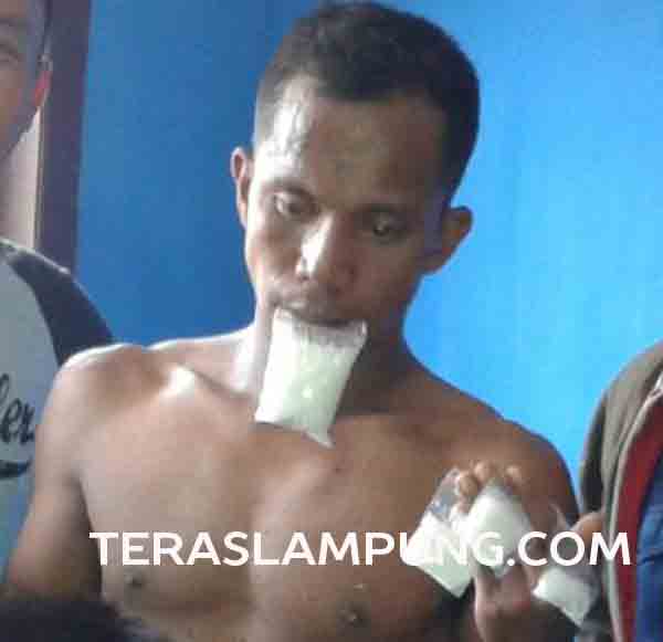 Bawa Sabu-Sabu, Warga Semuli Jaya Ditahan di Polres Lampung Utara
