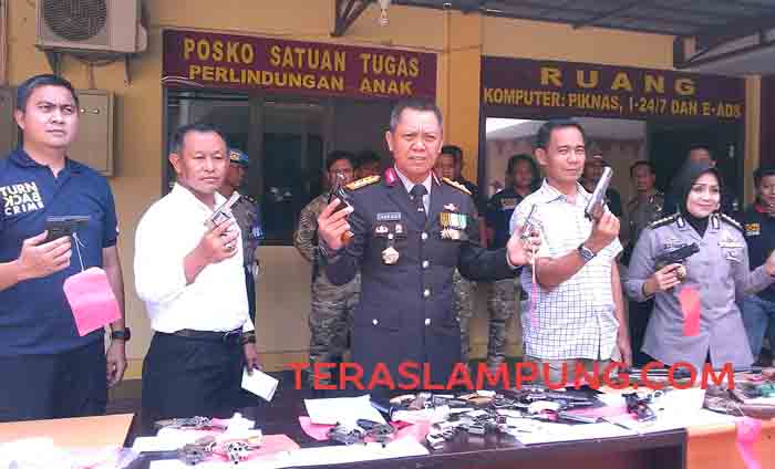 59 Senpi Rakitan Milik Begal Diduga Berasal dari Sungai Ceper