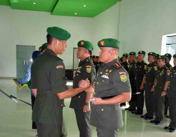Letkol Raden Bahtiar Resmi Jabat Dandim Lampura