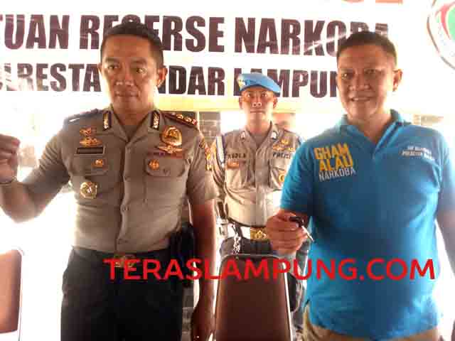 Kronologi Penangkapan Dua Residivis Pengedar Narkoba di Bandarlampung