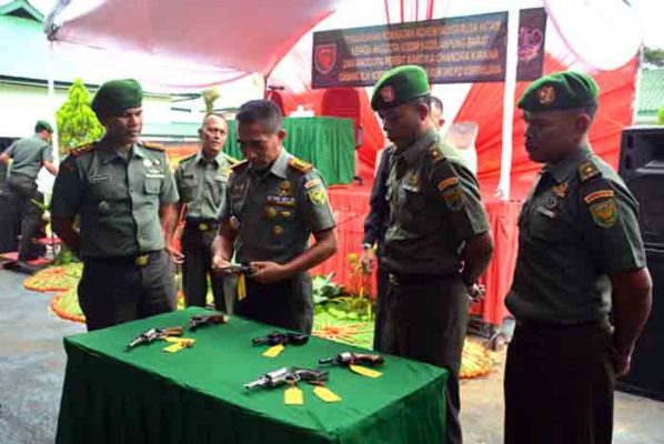 Kodim Lambar Amankan Enam Senpi Rakitan