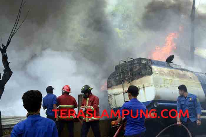 Polda Lampung: Tangki BBM yang Meledak di Umbul Kunci Milik Anggota TNI