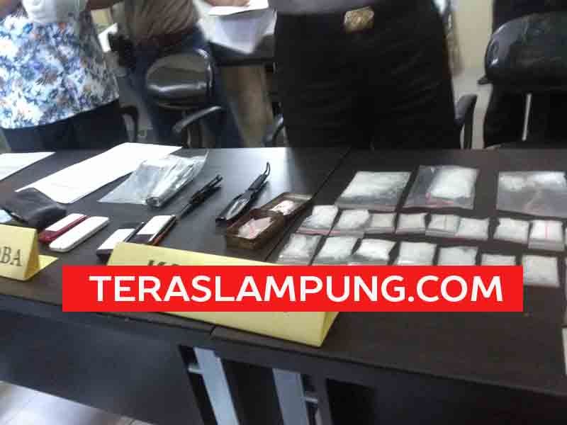 Ini Barang Bukti Sabu-Sabu yang Disita Polda Lampung dari Jaringan Narkoba Tanjungan