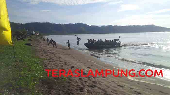 Apel Komandan Satuan TNI AL di Pantai Caligi Pesawaran Ditutup Hari Ini