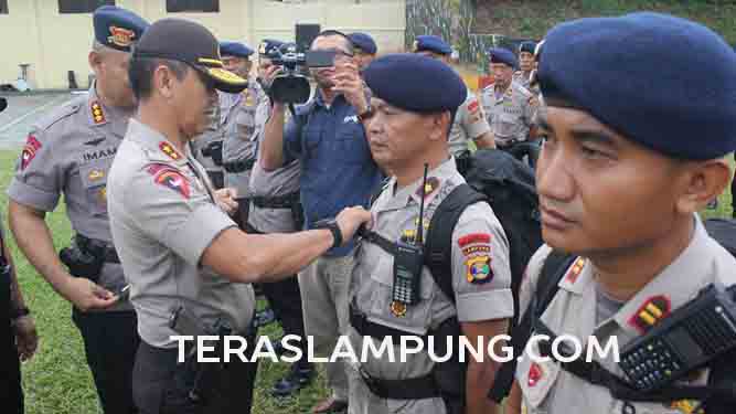 Amankan Pilkada Jakarta dan Banten, Polda Lampung Kirim 400 Personel Brimob