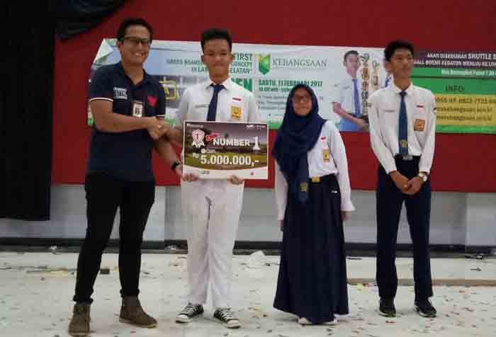 Siswa SMPN 1 Baradatu Juara 1 pada Ajang Peluncuran LTE 4G Telkomsel
