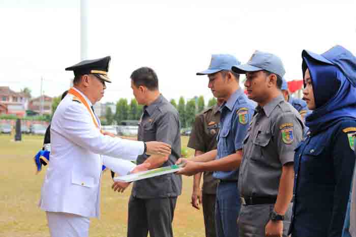 Upacara HUT Lampung, Wagub Ingatkan Kerja Keras Bersama