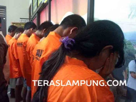 Polda Lampung Bekuk Delapan TO Tersangka Narkoba di Empat Kabupaten