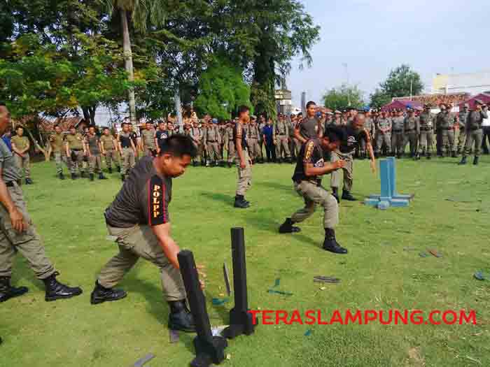Peringatan HUT Sat Pol PP Lampura Meriah
