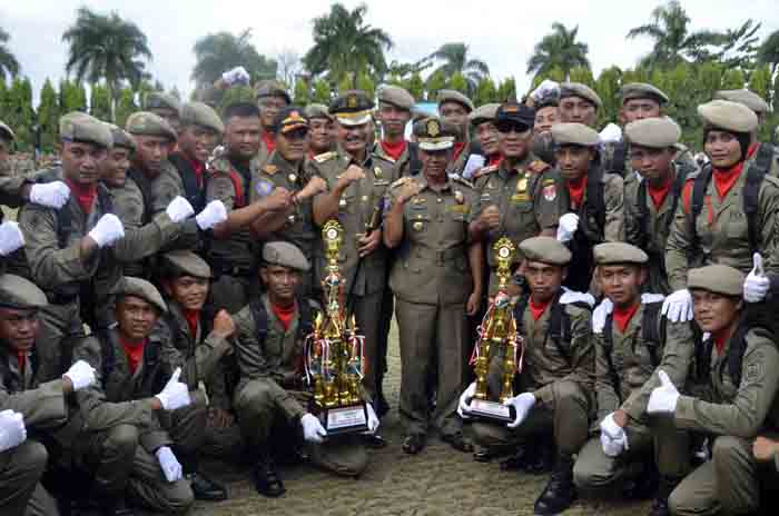Sat Pol PP Mesuji Juara Lomba PBB Tingkat Provinsi