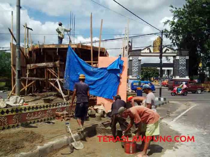 Perindah Kota, Pemkab Lampung Utara Bangun Tugu Pengantin