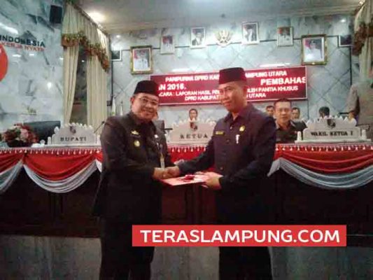 Pansus DPRD Lampung Utara Berikan 26 Catatan untuk LKPJ Bupati 2016