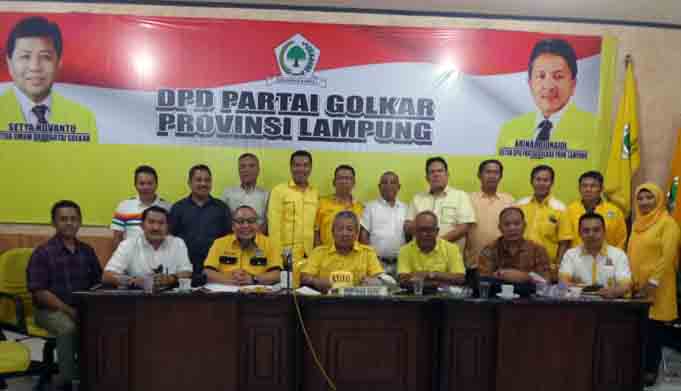 Para Ketua DPD II Partai Golkar Desak Arinal Djunaidi Maju pada Pilgub Lampung
