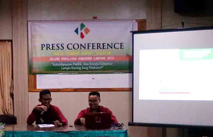 Survei Kuadran: 60, 25 Persen tidak Puas Kinerja Ridho Ficardo, 67, 50 Persen Warga Lampung Ingin Gubernur Baru