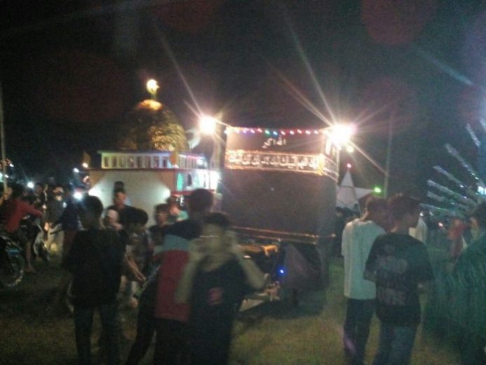 Nuansa Islami dan Budaya Lampung Begitu Terasa pada Malam Takbiran di Kampung Mataram Ilir