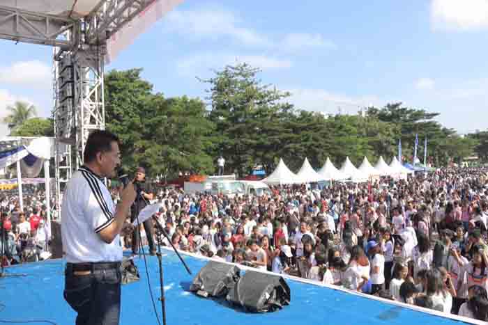 Ribuan Peserta Ikuti Color Run and Funwalk HUT Pemprov Lampung