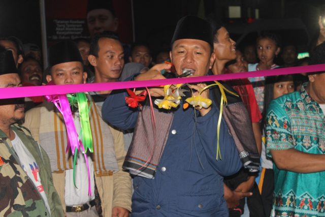 Bupati Mustafa Resmikan Pasar Kampung Rowo Lamteng