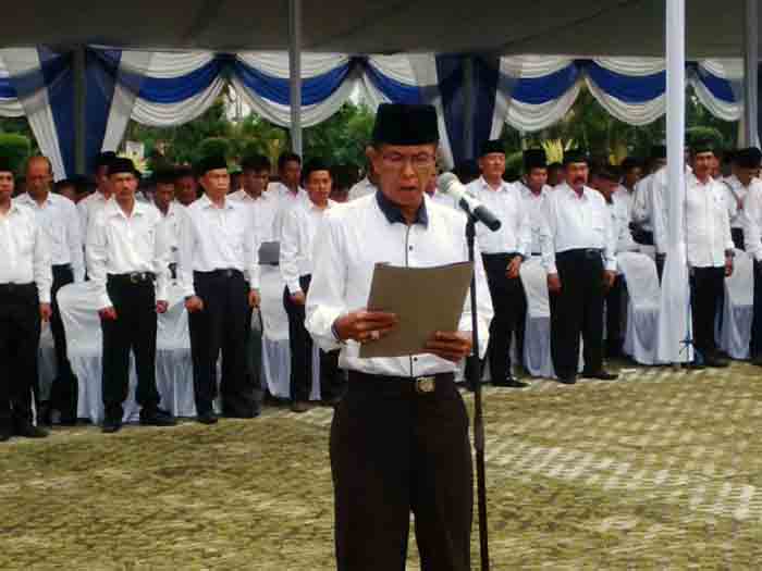 Ratusan Calon Kepala Desa di Lampung Utara Ikut Deklarasi Damai Pilkades