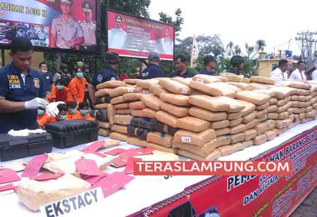 Peredaran Narkoba dan Kepemilikan Senjata Api Ilegal Jadi Kasus Paling Menonjol di Lampung