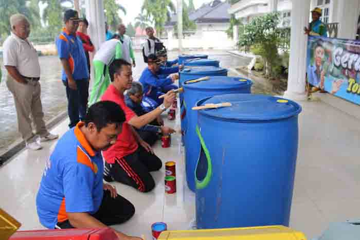 Pemkab Lamteng Luncurkan Program 1.000 Tong Sampah Kece