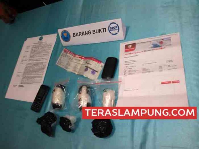 Sabu-Sabu 265,1 Gram asal Aceh Ini Pesanan Napi Lapas Way Hui