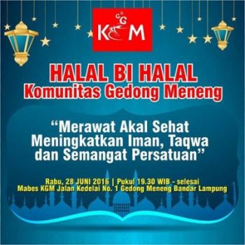 Komunitas Gedong Meneng Gelar Halal Bihalal