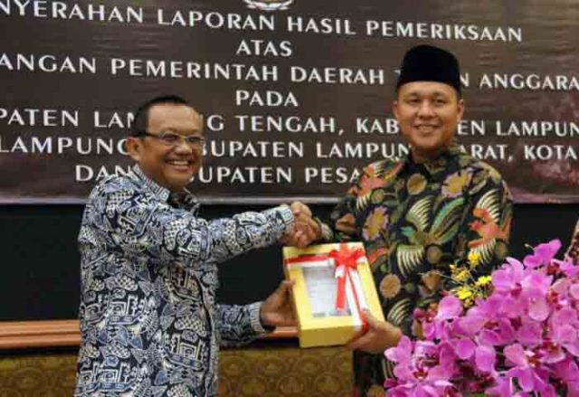 Pemkab Lamtemg Raih Opini WTP dari BPK