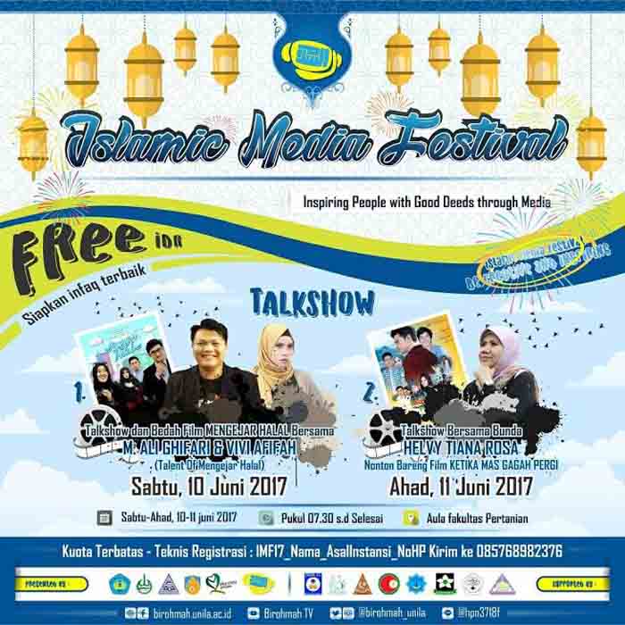 Birohmah Unila akan Hadirkan Pemain Film “Mengejar Halal”