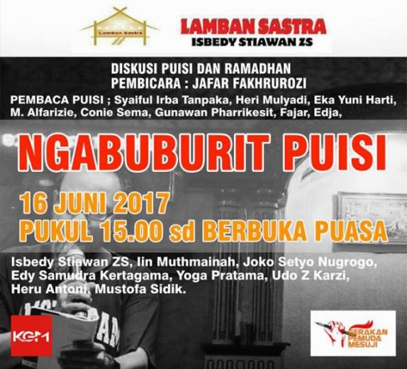 Lamban Sastra Isbedy Stiawan ZS Gelar Ngabuburit Puisi