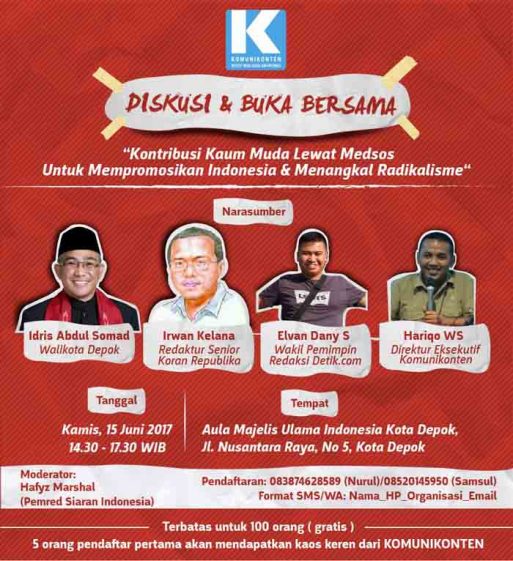 Wartawan Senior akan Bedah Radikalisme dan Produksi Konten