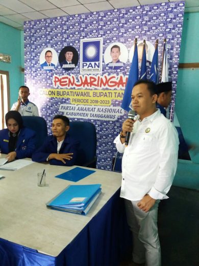 Pilbup Tanggamus, Joko Santoso Kembalikan Berkas ke PAN