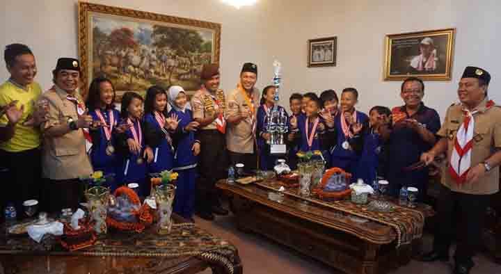 Lampung Tengah Juara Umum OS2N SD Tingkat Provinsi
