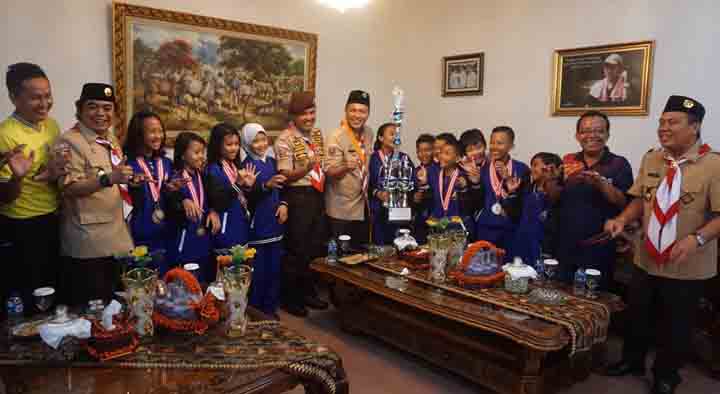 Lampung Tengah Juara Umum OS2N SD Tingkat Provinsi