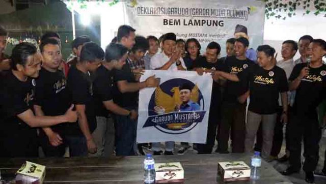 Pilgub Lampung, Belasan Mantan Ketua BEM Lampung Deklarasikan Dukungan untuk Mustafa