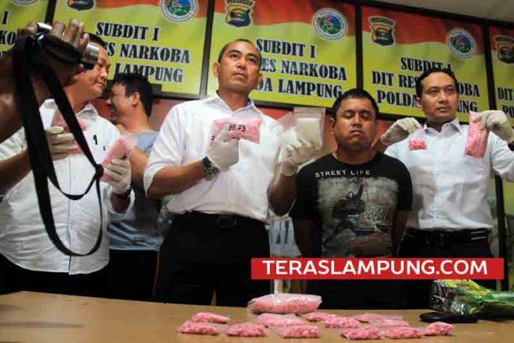 Polda Lampung Sita 7.300 Butir Pil Ekstasi