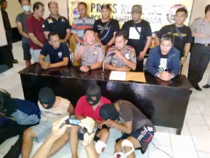 Polres Lampung Utara Bekuk Empat Perampok