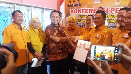 Pilgub Lampung, Ridho Ficardo Kembalikan Berkas ke Partai Hanura