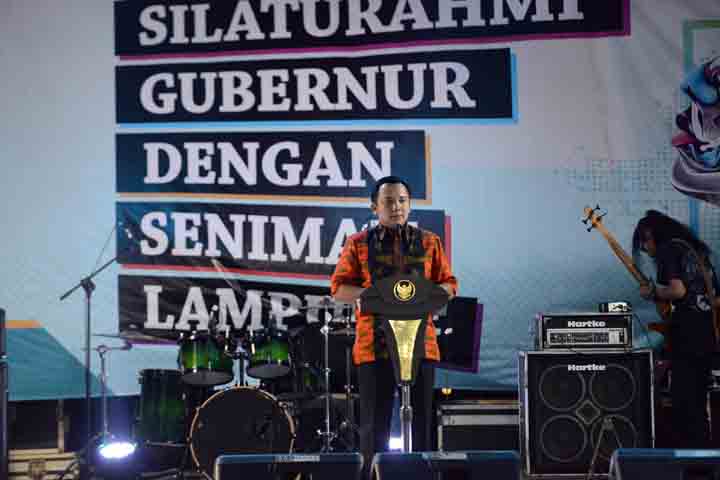 Gubernur Ridho Ajak Seniman Lampung Bersinergi Kembangkan Ekonomi Kreatif