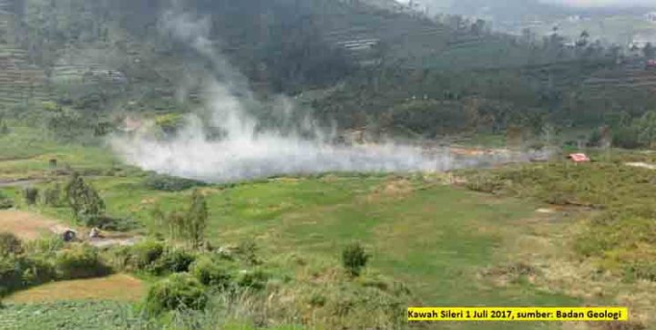 Kawah Sileri pada 1 Juli 2017