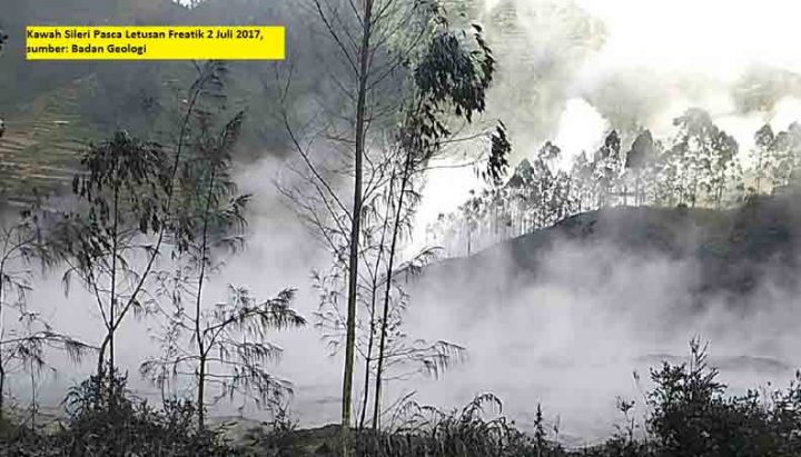 Kawah Sileri pada 2 Juli 2017